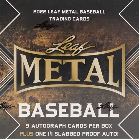 leaf metal draft hobby box|2022 leaf metal draft card list.